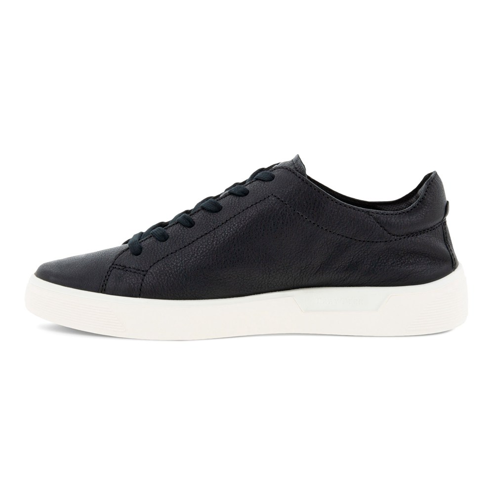 ECCO Mens Sneakers Black - Street Tray Laced - LNY-086927